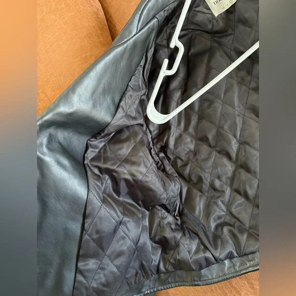 House of CB ‘Lumia’ Black Leather Jacket size Medium - Picture 12 of 17